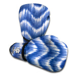 Wavy Shibori Pattern Print Boxing Gloves