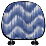 Wavy Shibori Pattern Print Car Headrest Covers