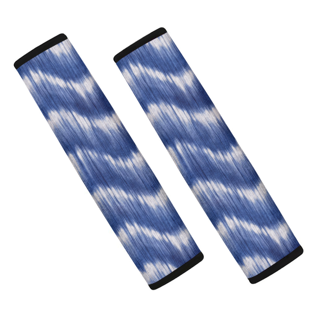 Wavy Shibori Pattern Print Car Seat Belt Covers