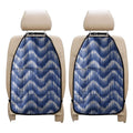 Wavy Shibori Pattern Print Car Seat Organizers