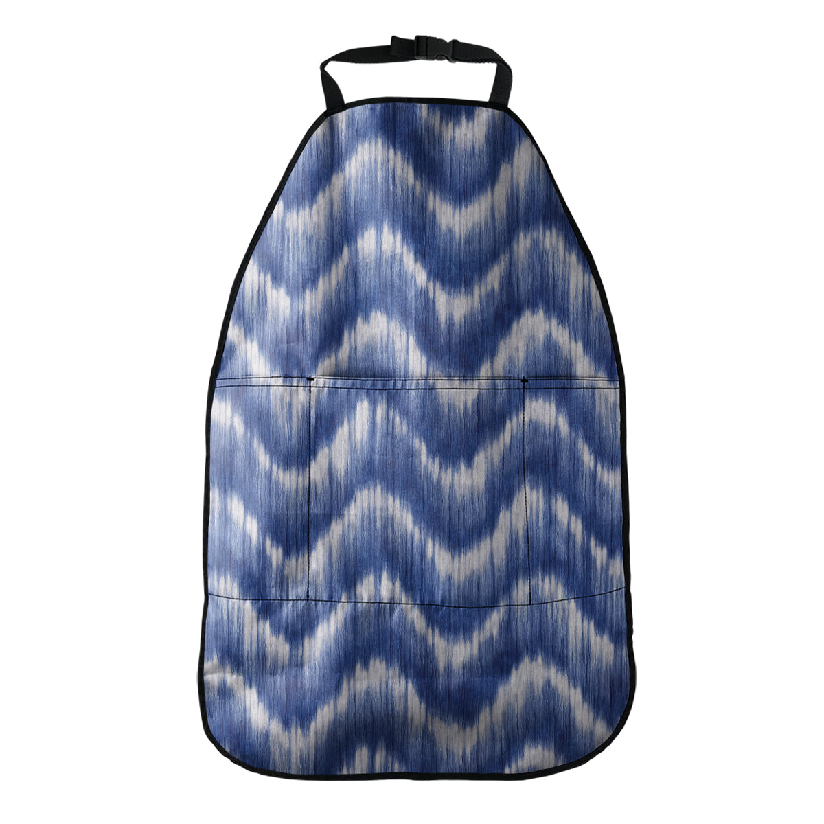 Wavy Shibori Pattern Print Car Seat Organizers