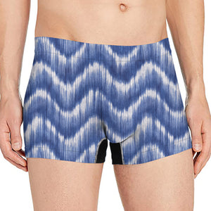 Wavy Shibori Pattern Print Men's Boxer Briefs