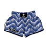 Wavy Shibori Pattern Print Muay Thai Boxing Shorts