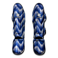 Wavy Shibori Pattern Print Muay Thai Shin Guards