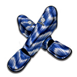 Wavy Shibori Pattern Print Muay Thai Shin Guard