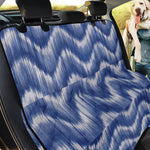 Wavy Shibori Pattern Print Pet Car Back Seat Cover