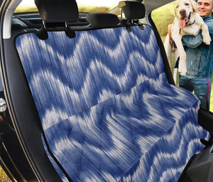 Wavy Shibori Pattern Print Pet Car Back Seat Cover