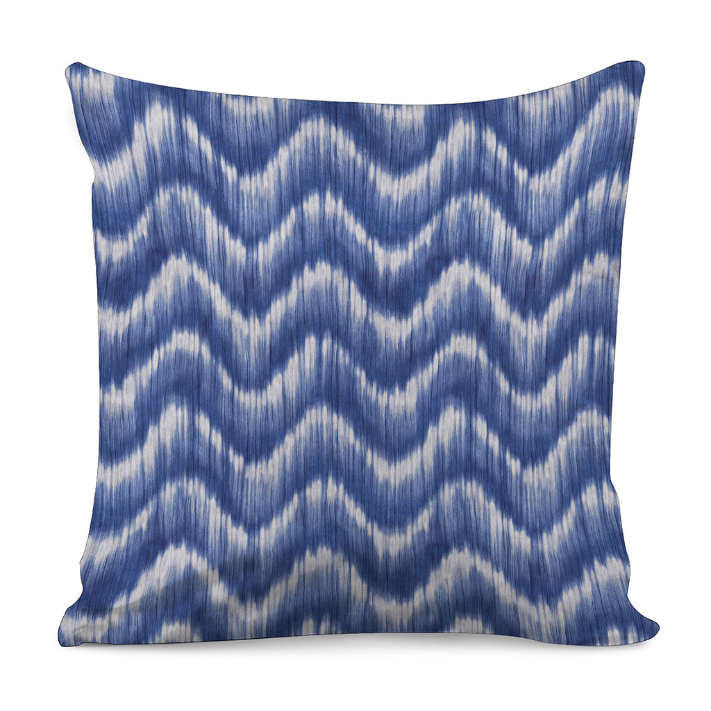 Wavy Shibori Pattern Print Pillow Cover