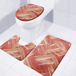 Weaving Bacon Print 3 Piece Bath Mat Set
