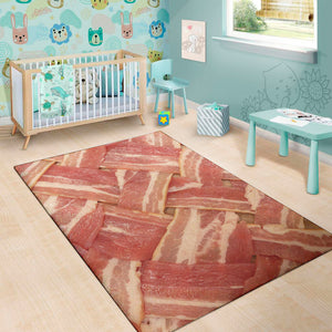 Weaving Bacon Print Area Rug