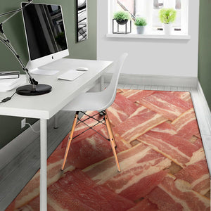 Weaving Bacon Print Area Rug