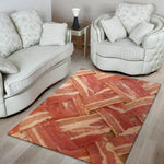 Weaving Bacon Print Area Rug