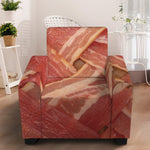 Weaving Bacon Print Armchair Slipcover