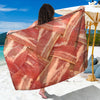 Weaving Bacon Print Beach Sarong Wrap