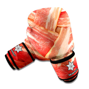 Weaving Bacon Print Boxing Gloves