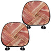 Weaving Bacon Print Car Headrest Covers