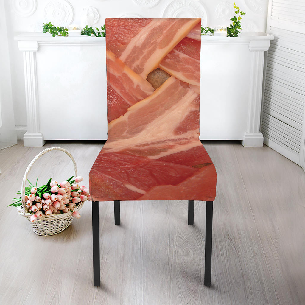 Weaving Bacon Print Dining Chair Slipcover