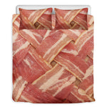 Weaving Bacon Print Duvet Cover Bedding Set