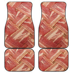 Weaving Bacon Print Front and Back Car Floor Mats