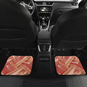 Weaving Bacon Print Front and Back Car Floor Mats