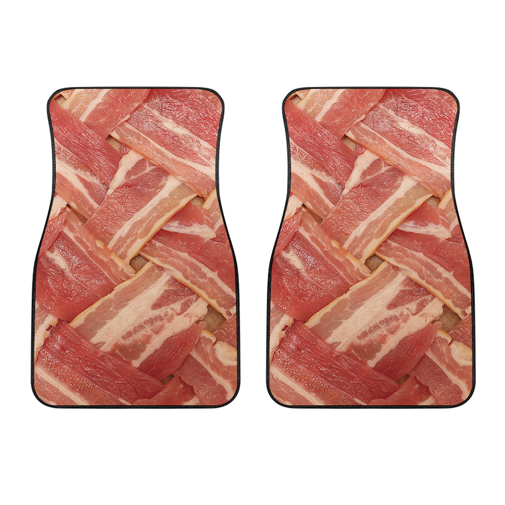 Weaving Bacon Print Front Car Floor Mats