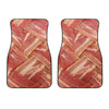 Weaving Bacon Print Front Car Floor Mats