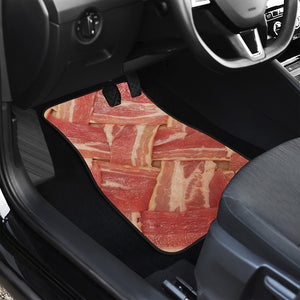 Weaving Bacon Print Front Car Floor Mats