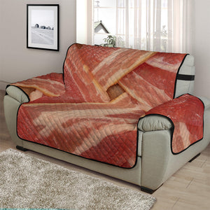 Weaving Bacon Print Half Sofa Protector