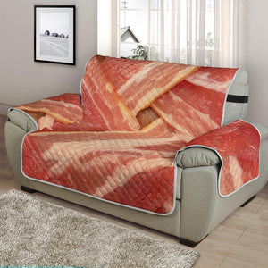 Weaving Bacon Print Half Sofa Protector