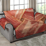 Weaving Bacon Print Loveseat Protector