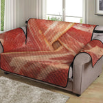 Weaving Bacon Print Loveseat Protector