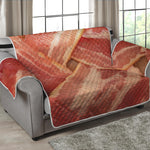 Weaving Bacon Print Loveseat Protector