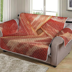 Weaving Bacon Print Loveseat Protector