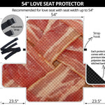 Weaving Bacon Print Loveseat Protector