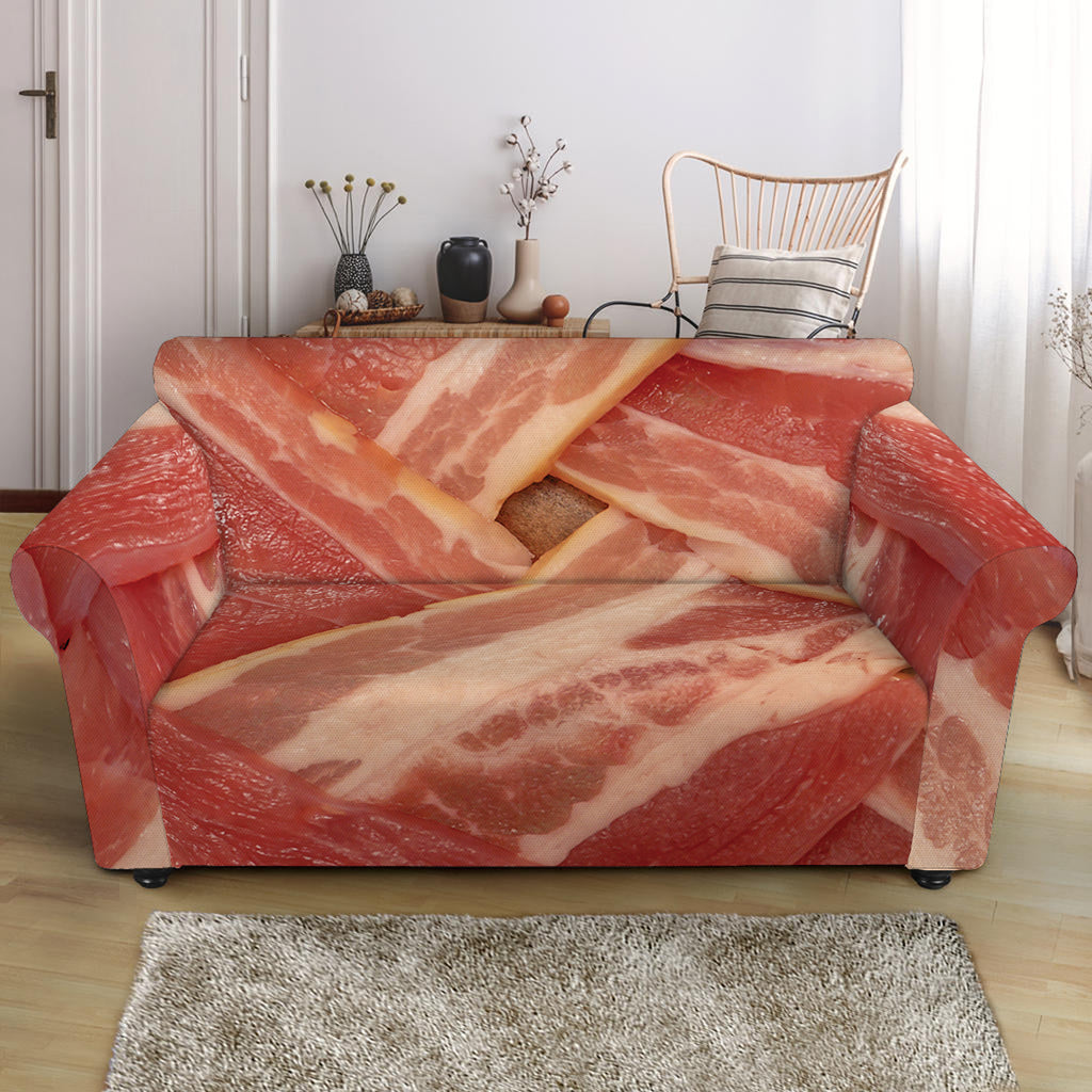 Weaving Bacon Print Loveseat Slipcover