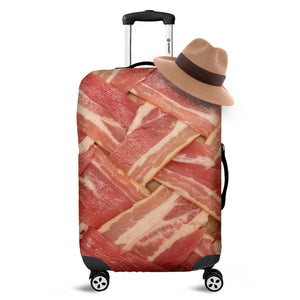 Weaving Bacon Print Luggage Cover