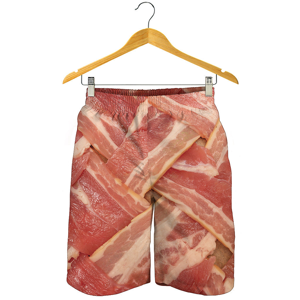 Weaving Bacon Print Men's Shorts