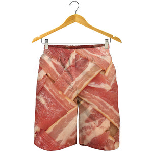 Weaving Bacon Print Men's Shorts