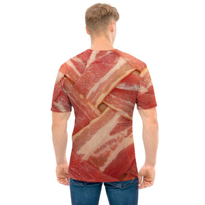 Weaving Bacon Print Men's T-Shirt