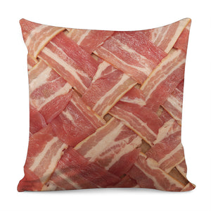 Weaving Bacon Print Pillow Cover