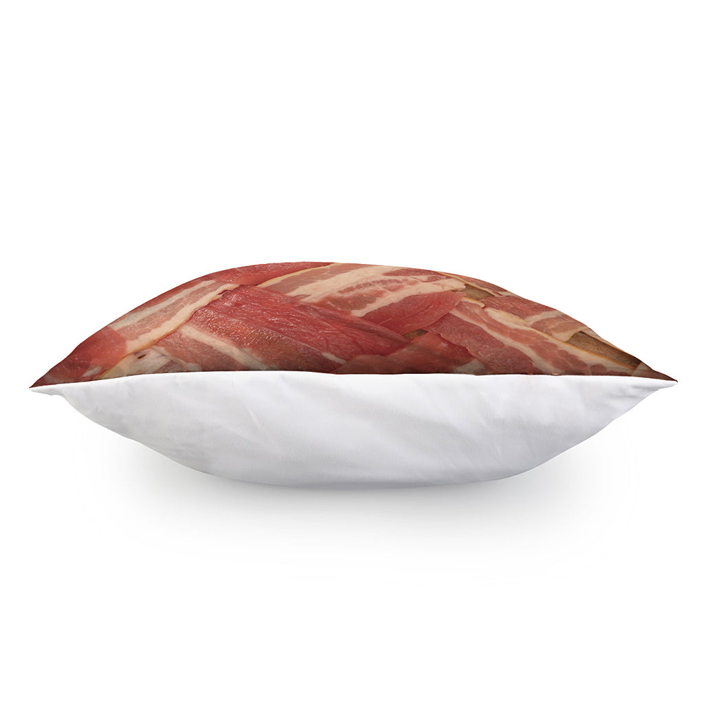 Weaving Bacon Print Pillow Cover