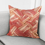 Weaving Bacon Print Pillow Cover