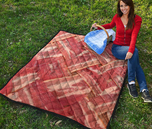 Weaving Bacon Print Quilt