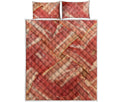 Weaving Bacon Print Quilt Bed Set