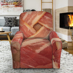 Weaving Bacon Print Recliner Slipcover