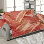 Weaving Bacon Print Sofa Protector