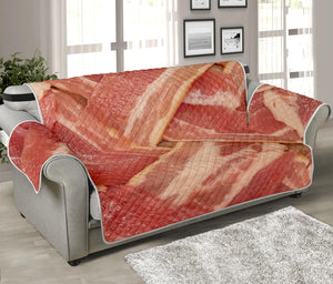 Weaving Bacon Print Sofa Protector