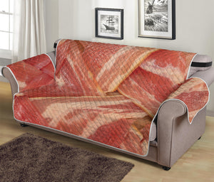 Weaving Bacon Print Sofa Protector