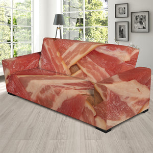 Weaving Bacon Print Sofa Slipcover