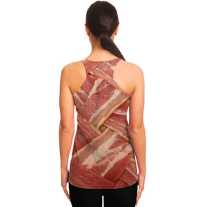 Weaving Bacon Print Women's Racerback Tank Top